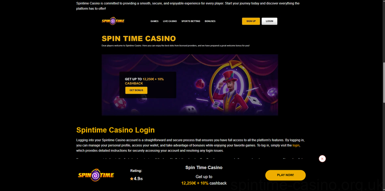 Spintime Casino Casino